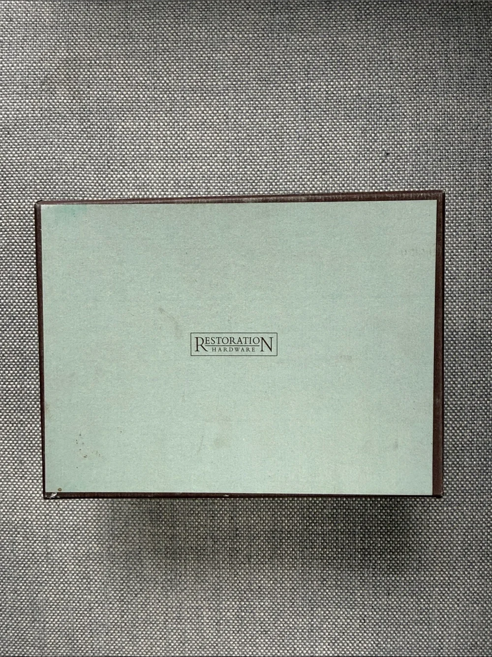 Restoration Hardware Post Card Plates - Set of 4 - each 4.5” x 6.25”